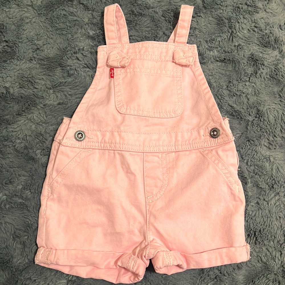 Levi’s 12 Month Denim Shortall Pink.